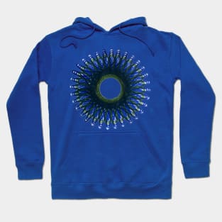 Spirograph Peacock Feather Bloom Hoodie